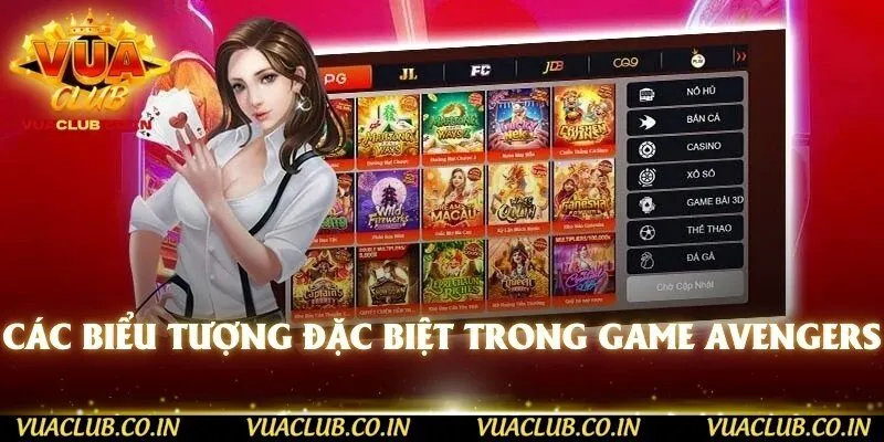 Các biểu tượng đặc biệt trong game Avengers