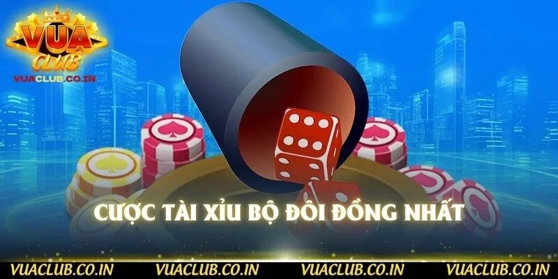 Cược tài xỉu bộ đôi đồng nhất