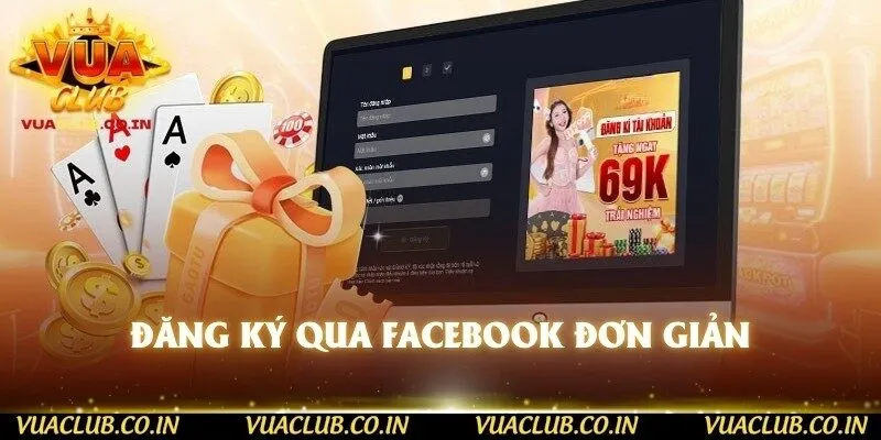 Đăng ký qua Facebook đơn giản 